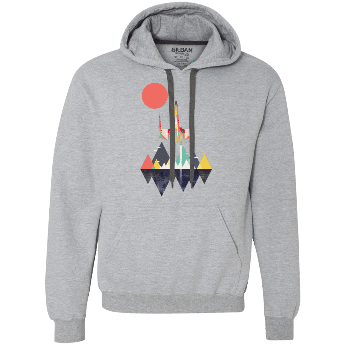 Sweatshirts Sport Grey / S Sunset Fighter Premium Fleece Hoodie