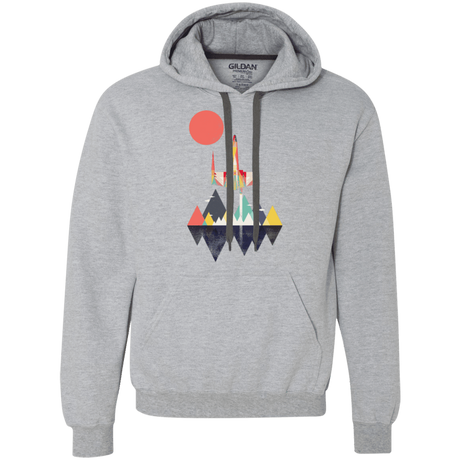 Sweatshirts Sport Grey / S Sunset Fighter Premium Fleece Hoodie