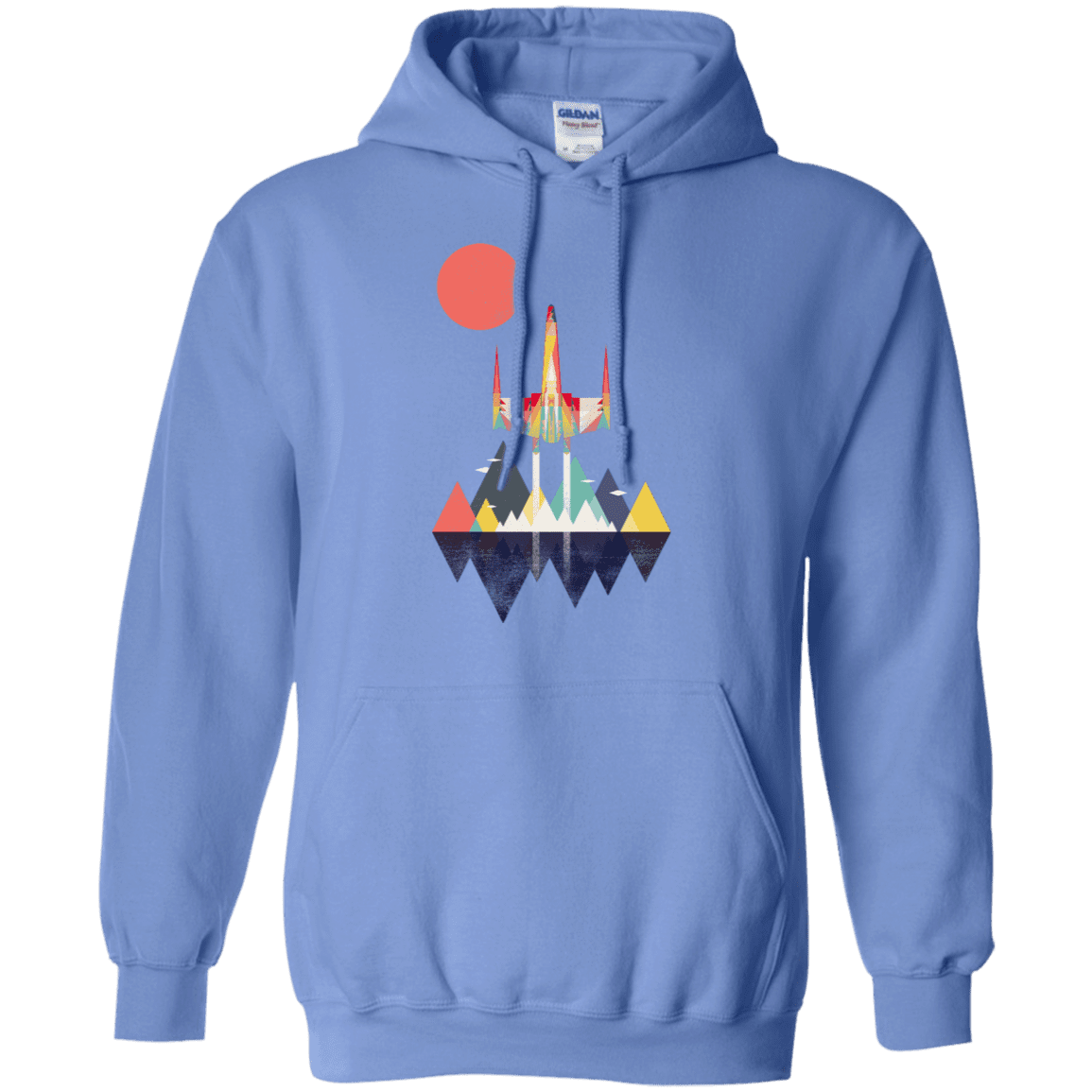 Sweatshirts Carolina Blue / S Sunset Fighter Pullover Hoodie