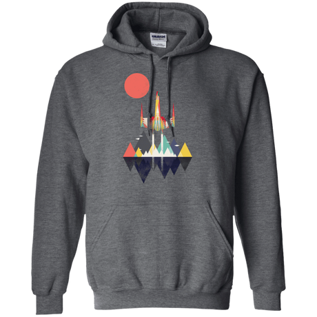 Sweatshirts Dark Heather / S Sunset Fighter Pullover Hoodie