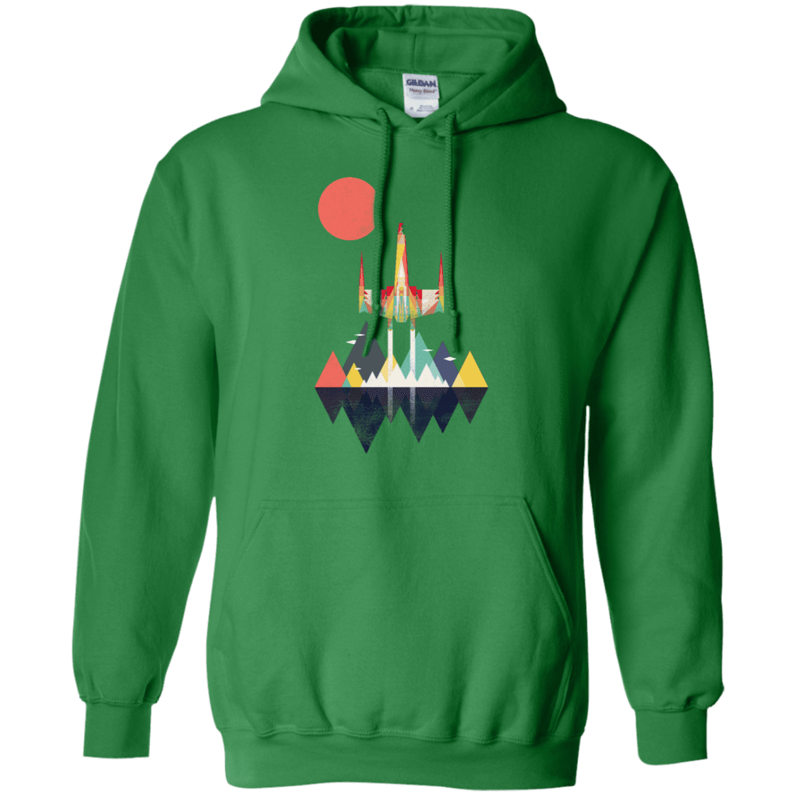 Sweatshirts Irish Green / S Sunset Fighter Pullover Hoodie