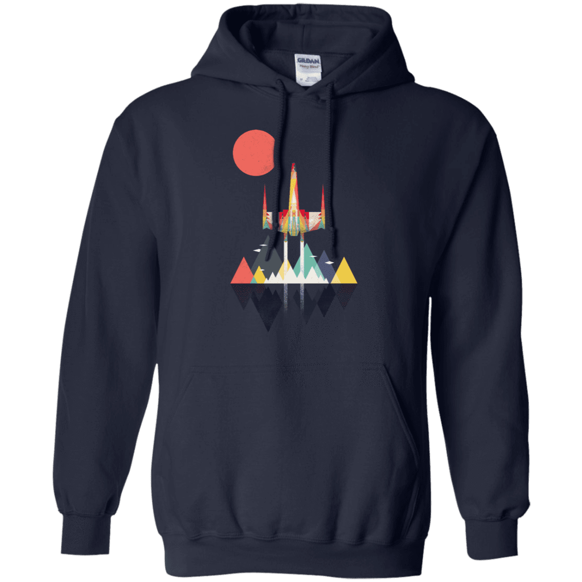 Sweatshirts Navy / S Sunset Fighter Pullover Hoodie