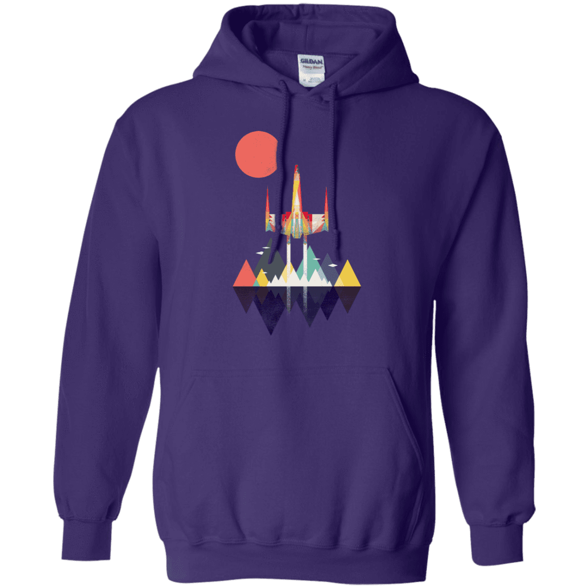 Sweatshirts Purple / S Sunset Fighter Pullover Hoodie