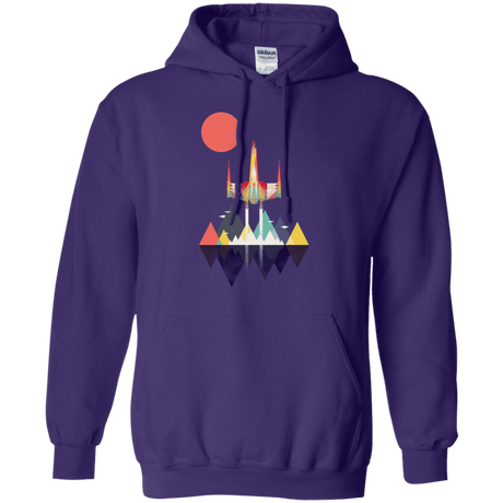 Sweatshirts Purple / S Sunset Fighter Pullover Hoodie