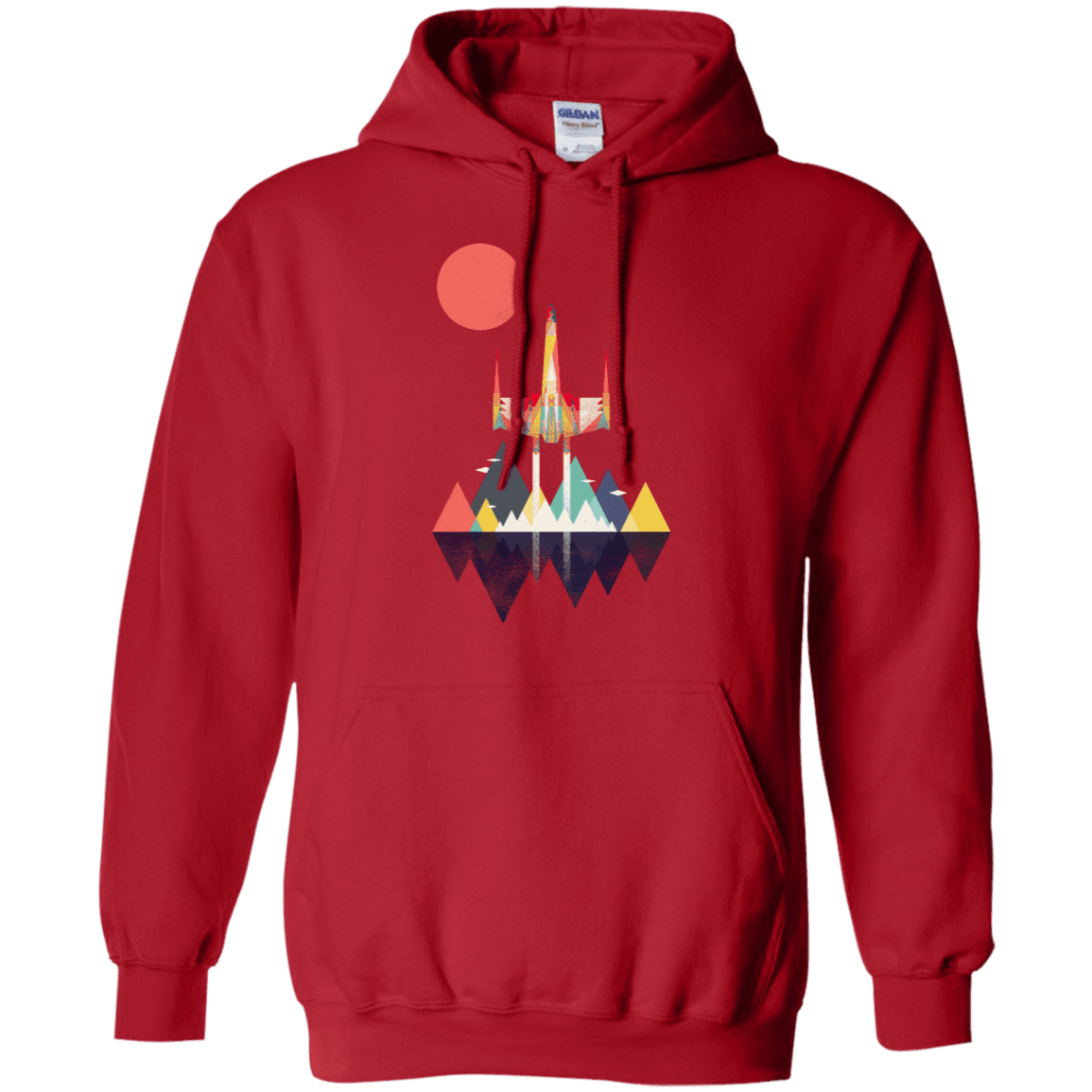 Sweatshirts Red / S Sunset Fighter Pullover Hoodie