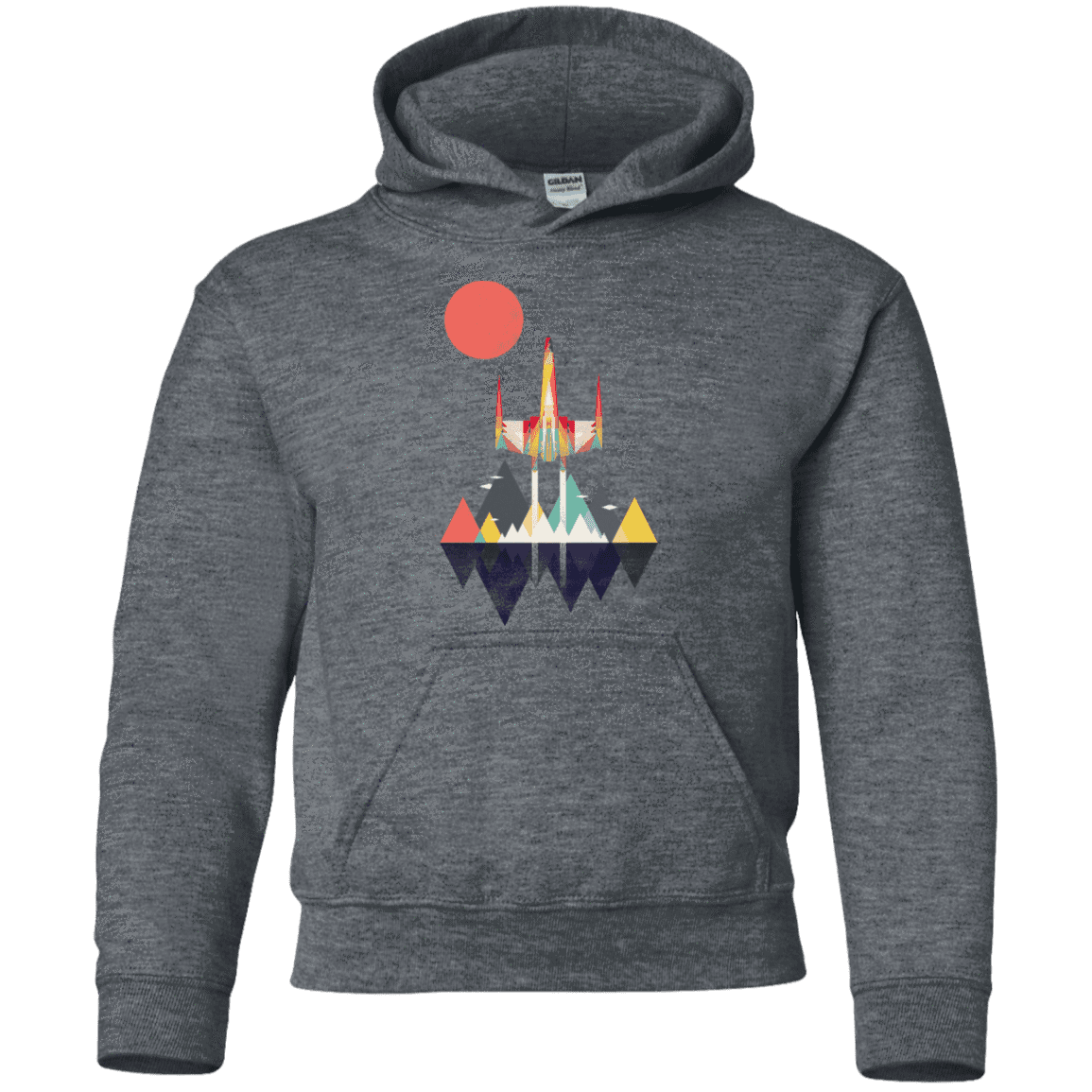 Sweatshirts Dark Heather / YS Sunset Fighter Youth Hoodie