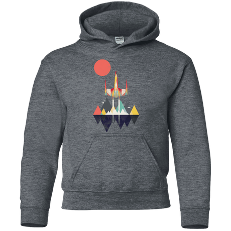 Sweatshirts Dark Heather / YS Sunset Fighter Youth Hoodie