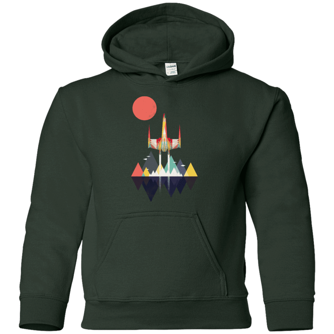 Sweatshirts Forest Green / YS Sunset Fighter Youth Hoodie