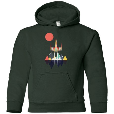 Sweatshirts Forest Green / YS Sunset Fighter Youth Hoodie