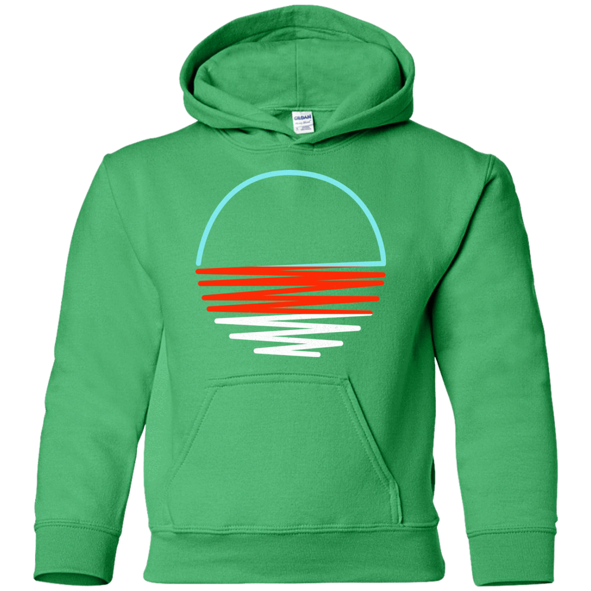 Sweatshirts Irish Green / YS Sunset Shine Youth Hoodie