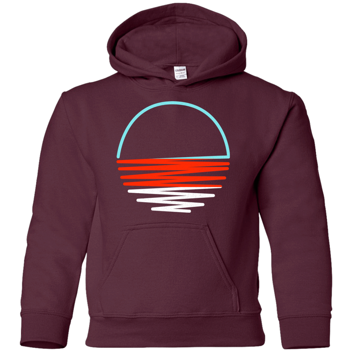 Sweatshirts Maroon / YS Sunset Shine Youth Hoodie