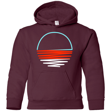 Sweatshirts Maroon / YS Sunset Shine Youth Hoodie
