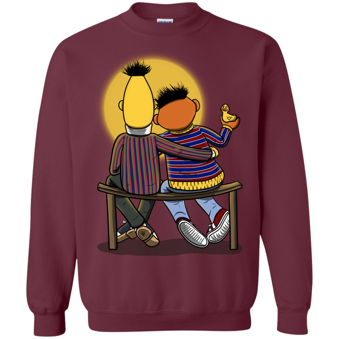 Sweatshirts Maroon / S Sunset Street Crewneck Sweatshirt