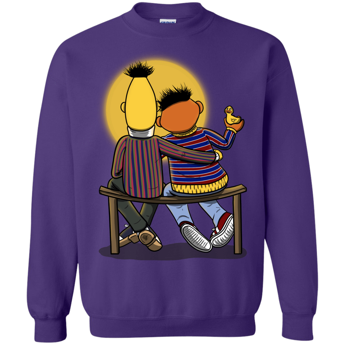 Sweatshirts Purple / S Sunset Street Crewneck Sweatshirt