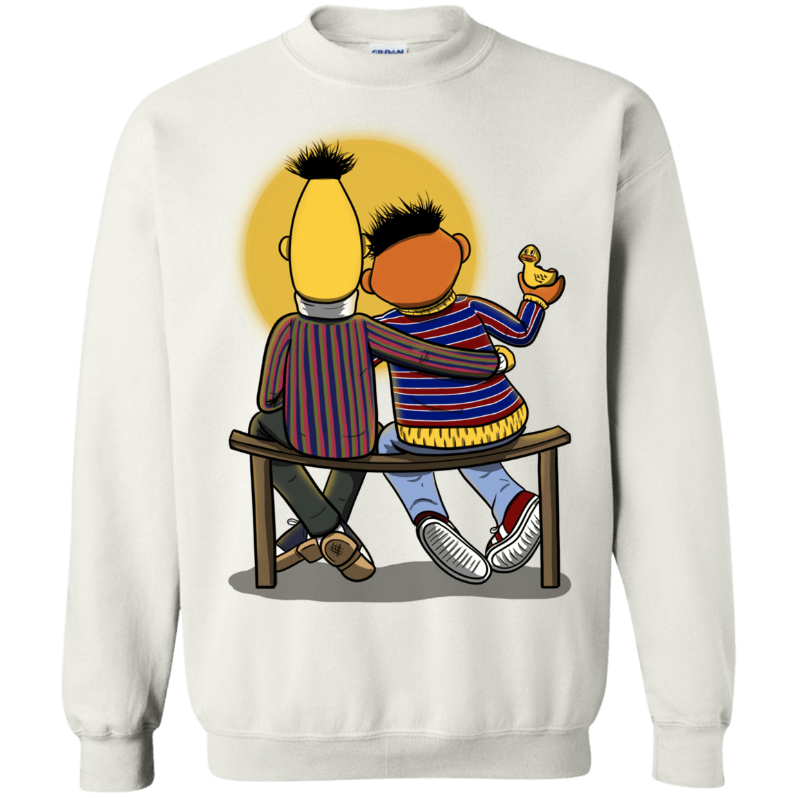 Sweatshirts White / S Sunset Street Crewneck Sweatshirt