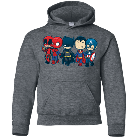 Sweatshirts Dark Heather / YS Super Cross Over Bros Youth Hoodie