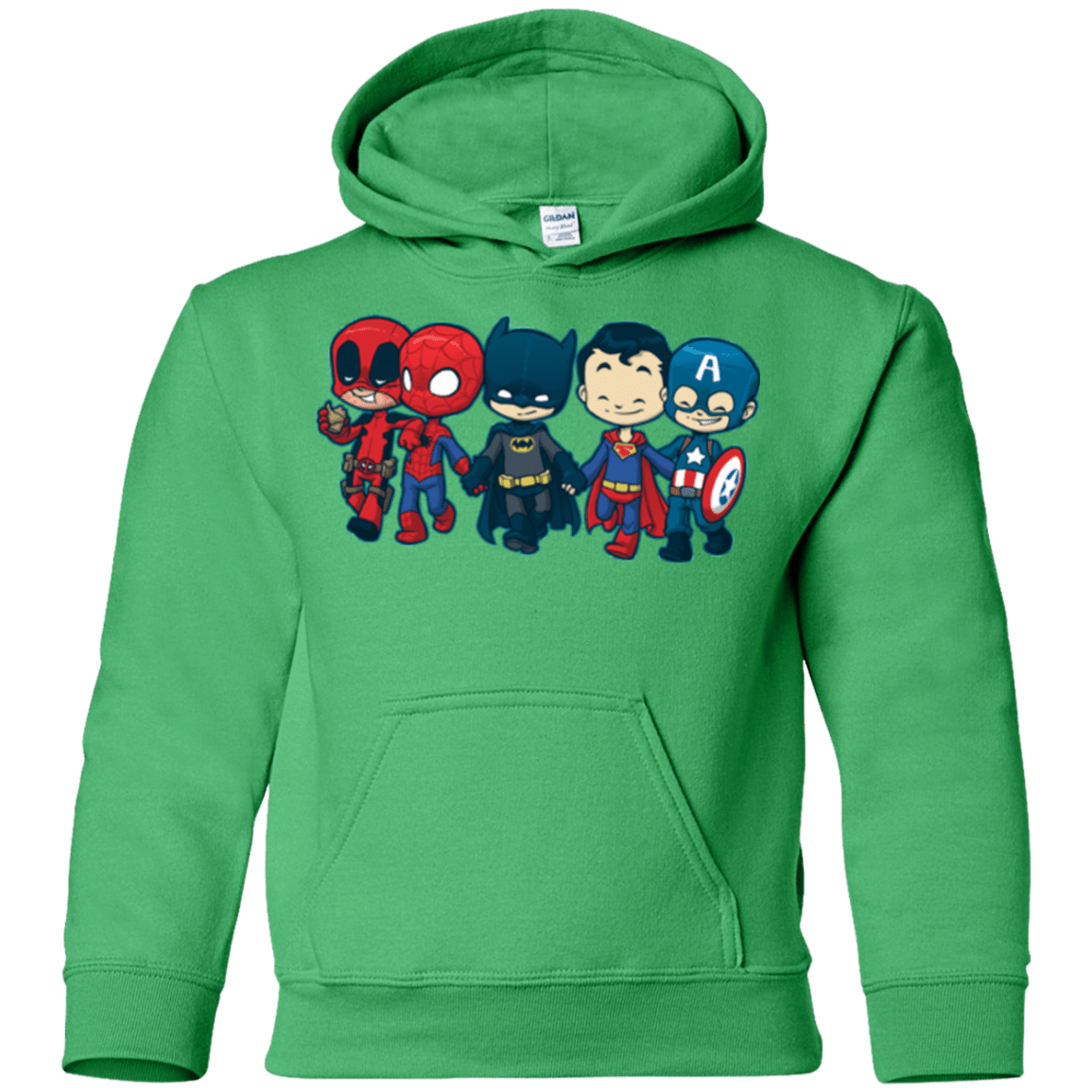 Sweatshirts Irish Green / YS Super Cross Over Bros Youth Hoodie