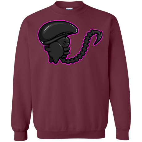 Sweatshirts Maroon / Small Super Cute Alien Crewneck Sweatshirt