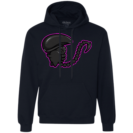 Sweatshirts Navy / Small Super Cute Alien Premium Fleece Hoodie