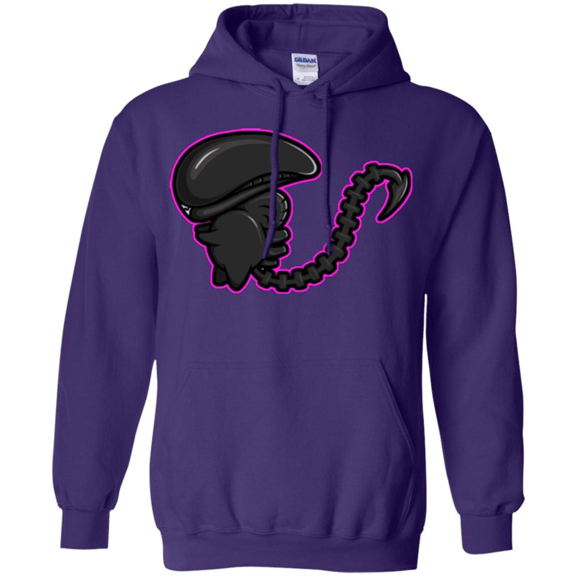 Sweatshirts Purple / Small Super Cute Alien Pullover Hoodie