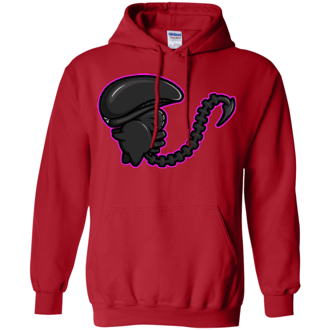 Sweatshirts Red / Small Super Cute Alien Pullover Hoodie