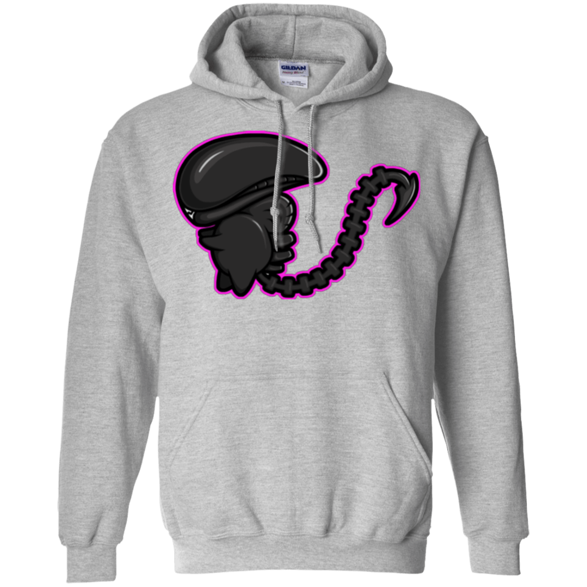 Sweatshirts Sport Grey / Small Super Cute Alien Pullover Hoodie