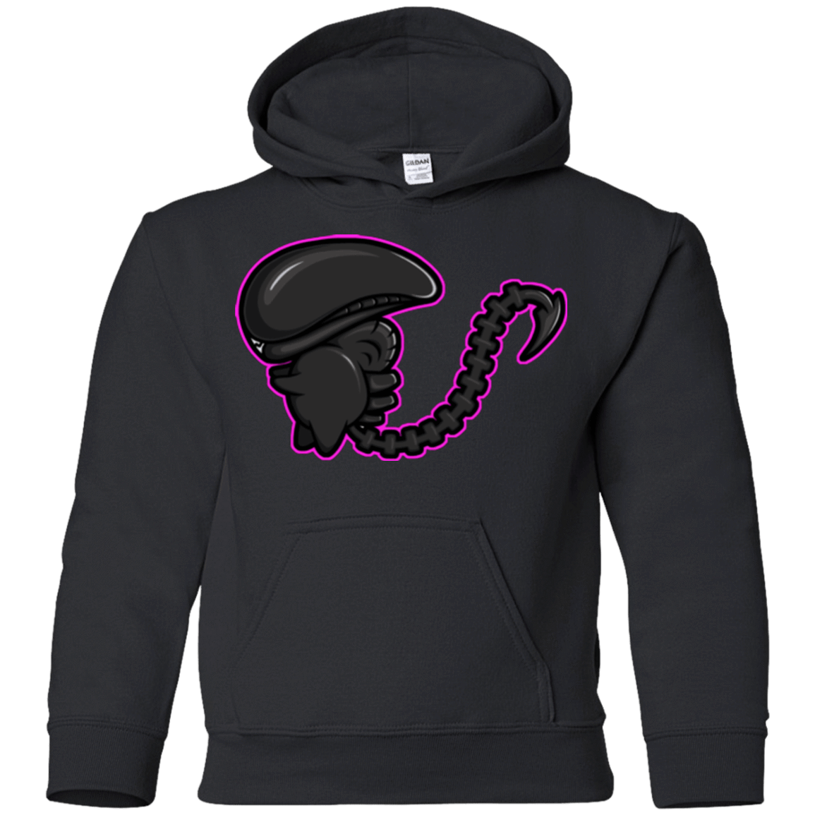 Sweatshirts Black / YS Super Cute Alien Youth Hoodie