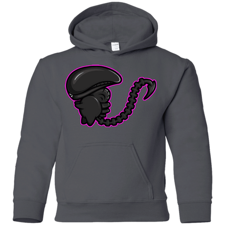 Sweatshirts Charcoal / YS Super Cute Alien Youth Hoodie