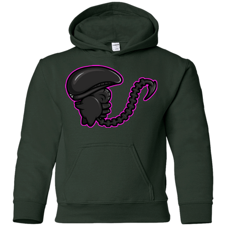 Sweatshirts Forest Green / YS Super Cute Alien Youth Hoodie