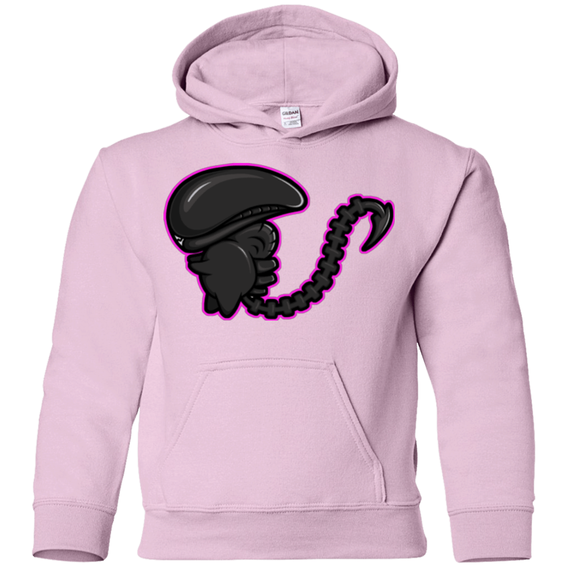 Sweatshirts Light Pink / YS Super Cute Alien Youth Hoodie