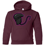 Sweatshirts Maroon / YS Super Cute Alien Youth Hoodie