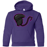 Sweatshirts Purple / YS Super Cute Alien Youth Hoodie