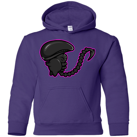 Sweatshirts Purple / YS Super Cute Alien Youth Hoodie