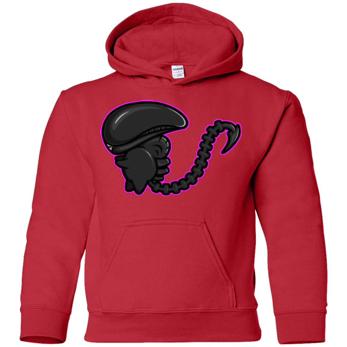 Sweatshirts Red / YS Super Cute Alien Youth Hoodie
