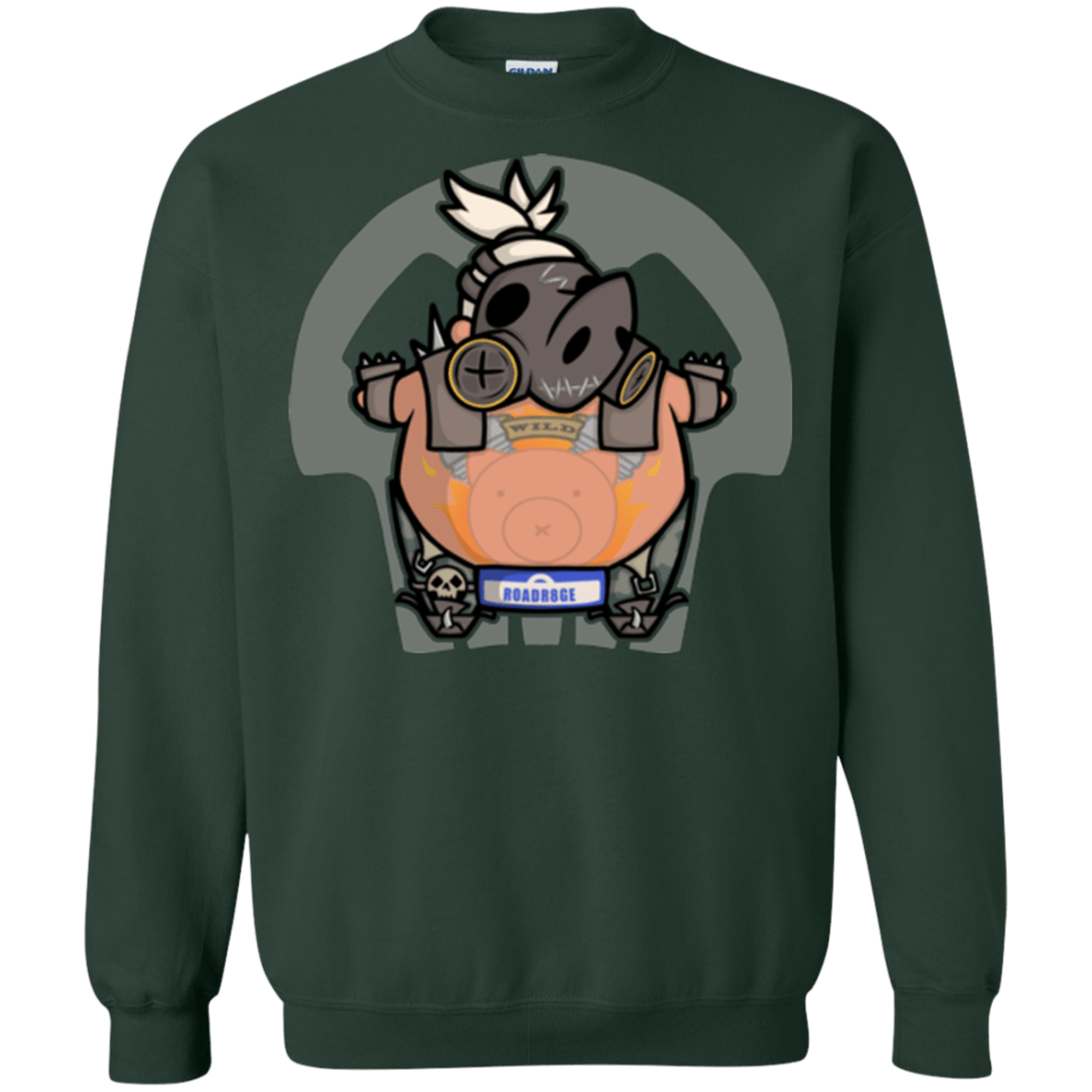 Sweatshirts Forest Green / Small Super Cute Hog Crewneck Sweatshirt