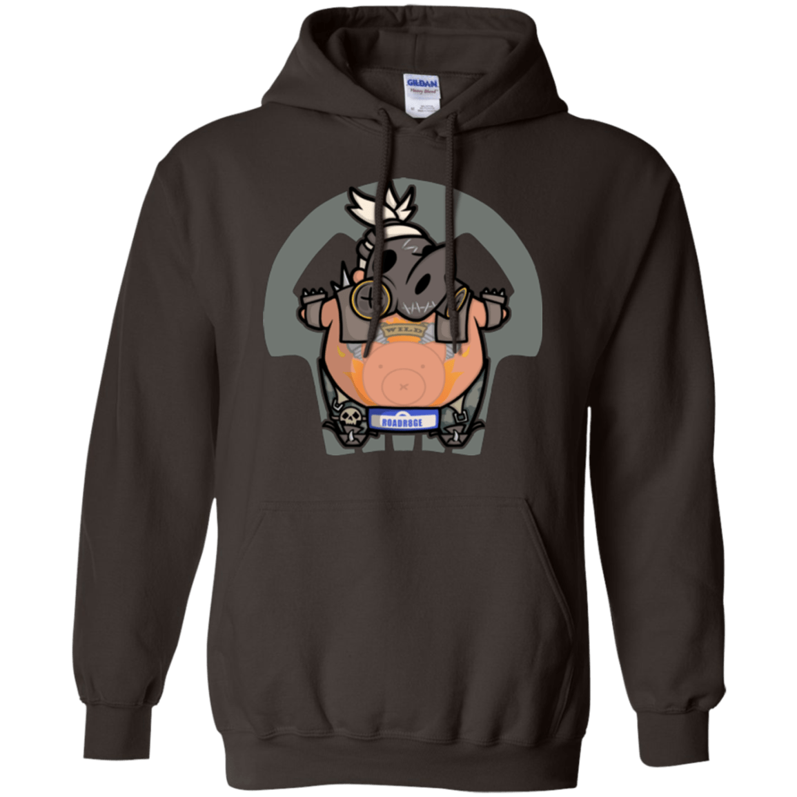 Sweatshirts Dark Chocolate / Small Super Cute Hog Pullover Hoodie