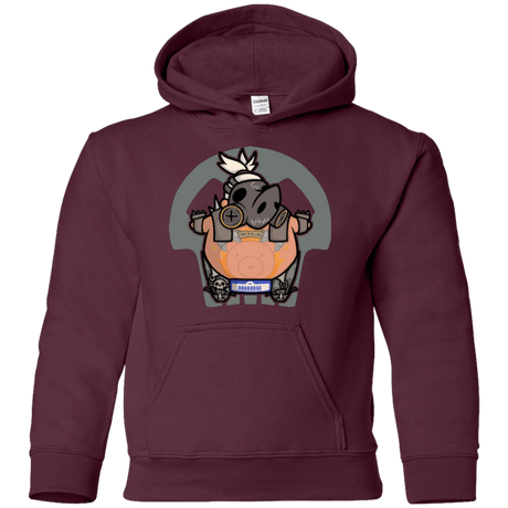 Sweatshirts Maroon / YS Super Cute Hog Youth Hoodie