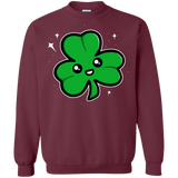 Sweatshirts Maroon / Small Super Cute Shamrock Crewneck Sweatshirt