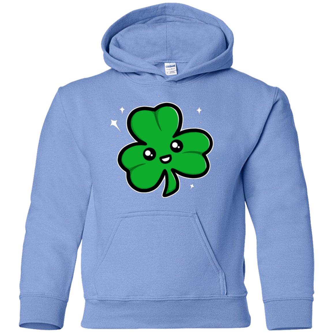 Sweatshirts Carolina Blue / YS Super Cute Shamrock Youth Hoodie