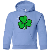 Sweatshirts Carolina Blue / YS Super Cute Shamrock Youth Hoodie