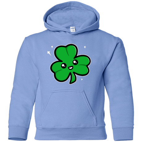 Sweatshirts Carolina Blue / YS Super Cute Shamrock Youth Hoodie