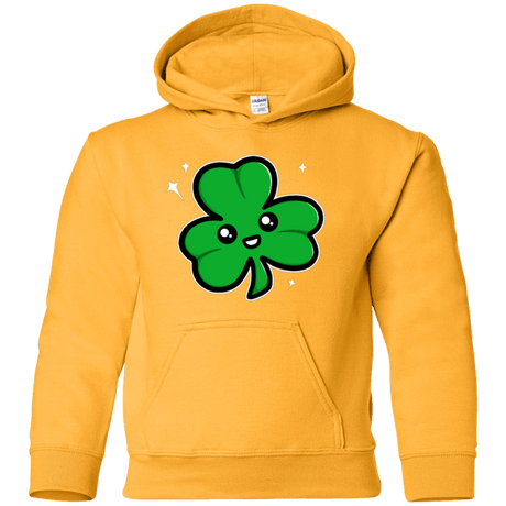 Sweatshirts Gold / YS Super Cute Shamrock Youth Hoodie