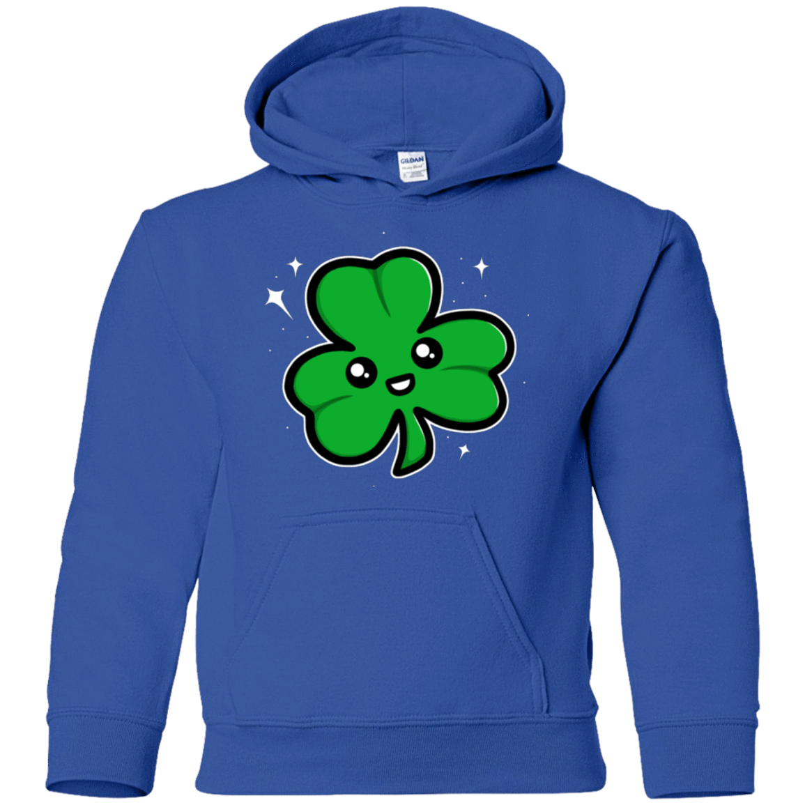 Sweatshirts Royal / YS Super Cute Shamrock Youth Hoodie
