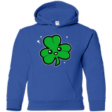 Sweatshirts Royal / YS Super Cute Shamrock Youth Hoodie