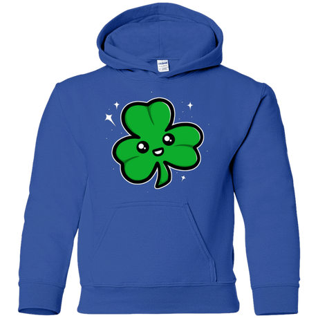 Sweatshirts Royal / YS Super Cute Shamrock Youth Hoodie