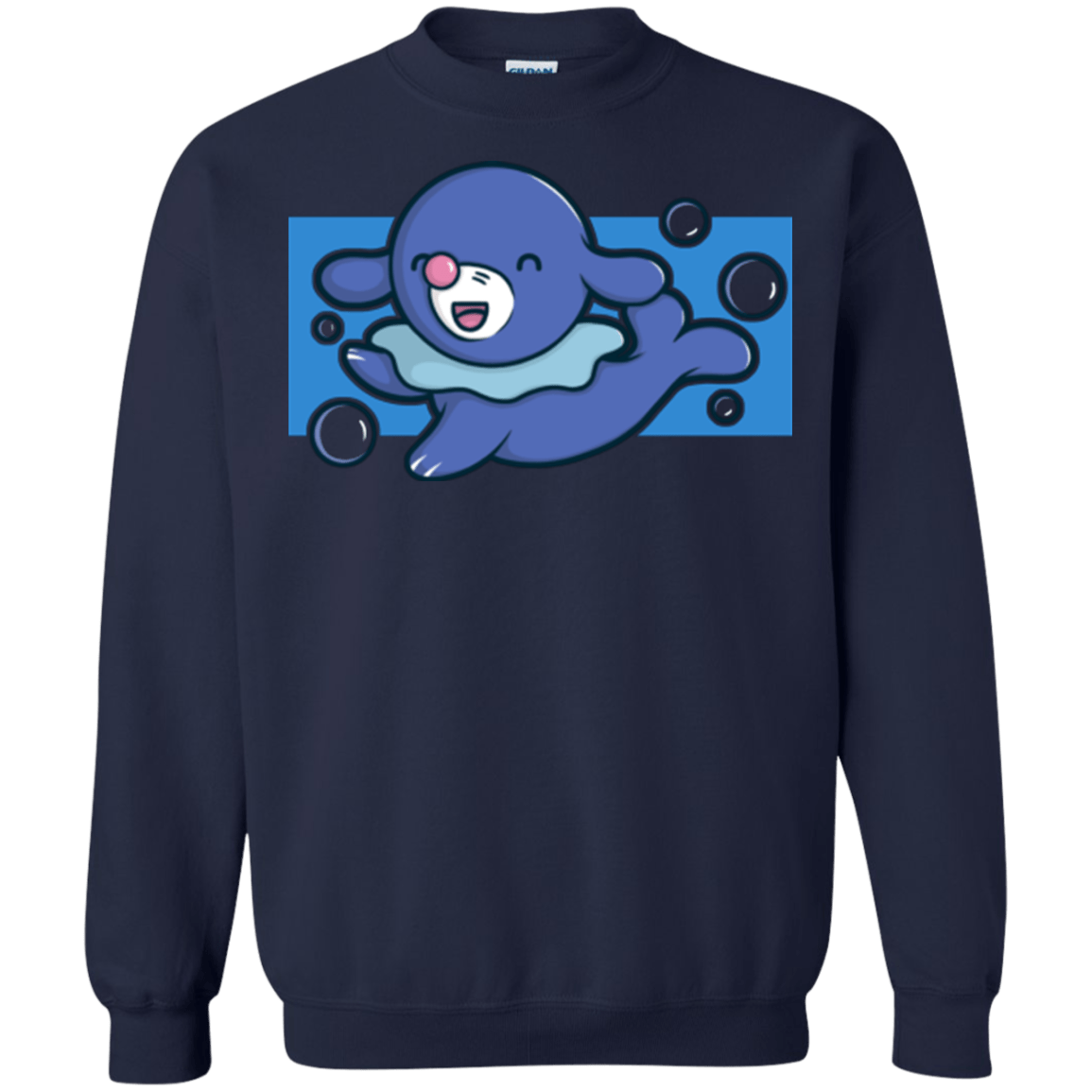 Sweatshirts Navy / Small Super Cute Starter Popplio Crewneck Sweatshirt