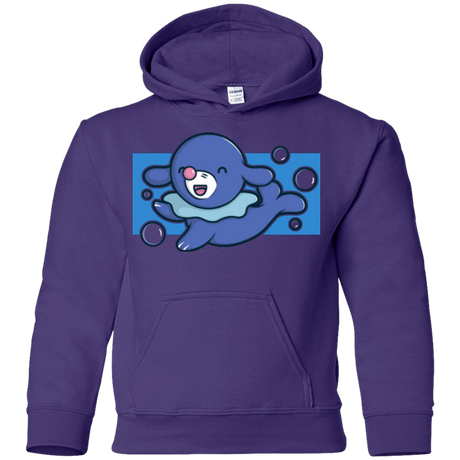 Sweatshirts Purple / YS Super Cute Starter Popplio Youth Hoodie