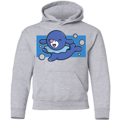 Sweatshirts Sport Grey / YS Super Cute Starter Popplio Youth Hoodie
