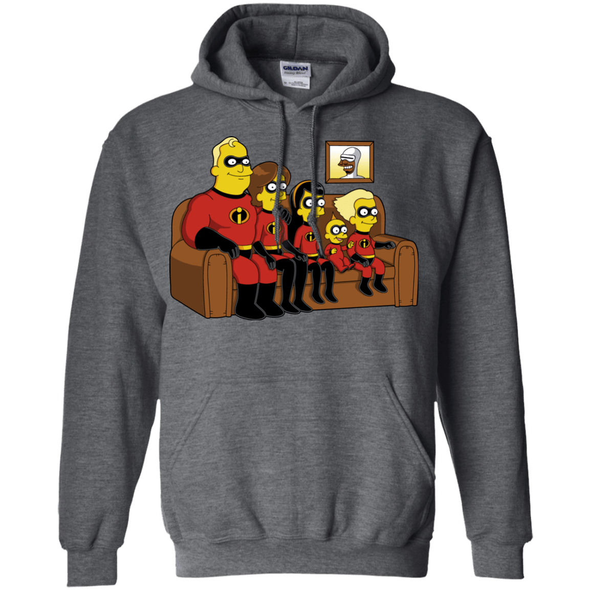 Sweatshirts Dark Heather / S Super Family Pullover Hoodie