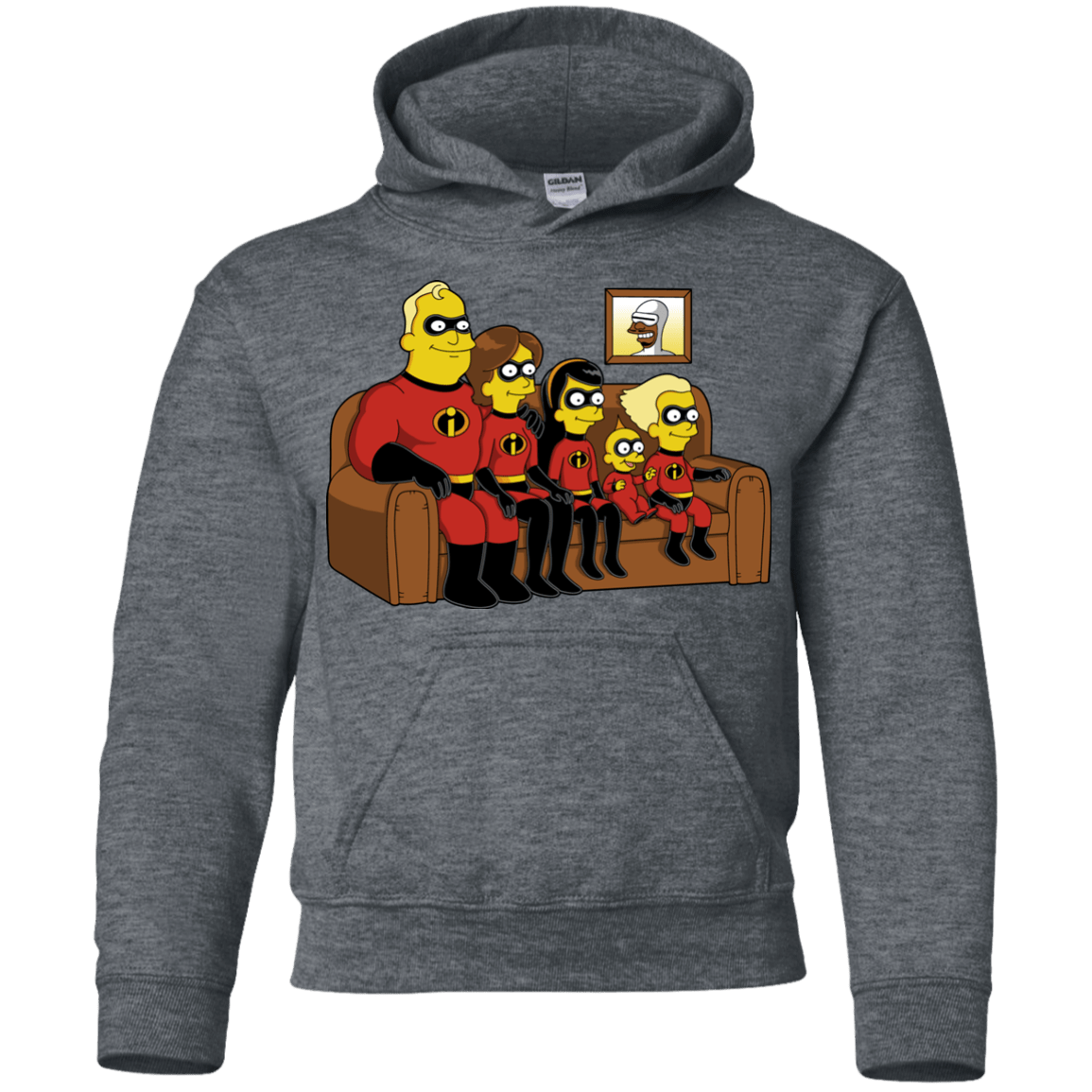 Sweatshirts Dark Heather / YS Super Family Youth Hoodie